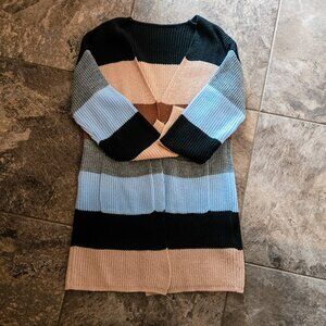 Color Block Cardigen